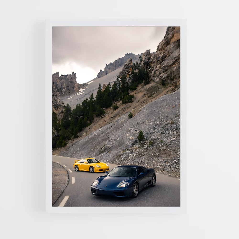 Poster Route des Revêes – affiche Porsche (vue 3)